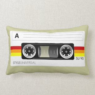 Cassette tape label American Mojo pillow