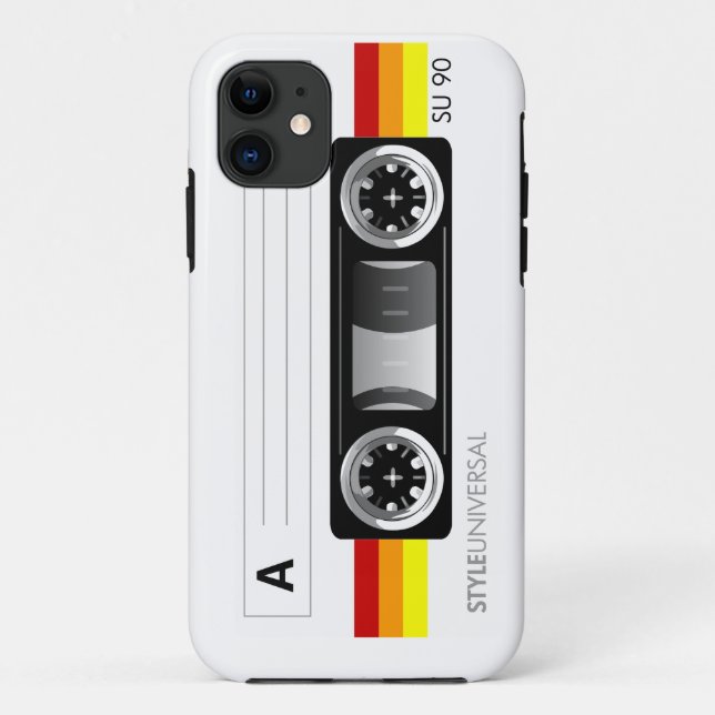 Cassette tape label warm iPhone 5 case (Back)