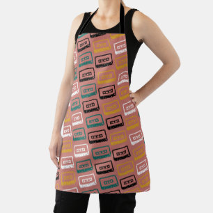 Cassette Tape Pattern Apron