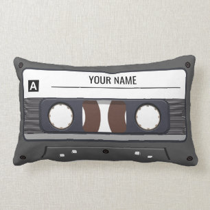Cassette Tape (Personalise Name) Lumbar Cushion
