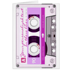 Cassette tape - pink -