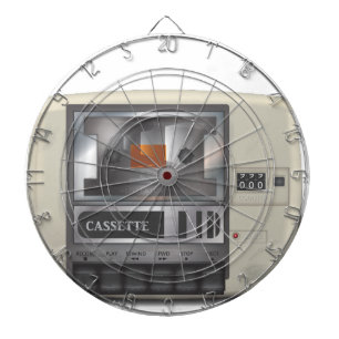 cassette tape player dartboard