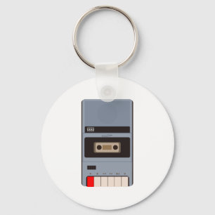 cassette tape recorder key ring