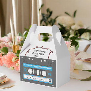 Cassette Tape Retro 70's Musical Wedding Favour Box