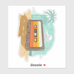 Cassette Tape Retro  80’s on the Beach Rewind