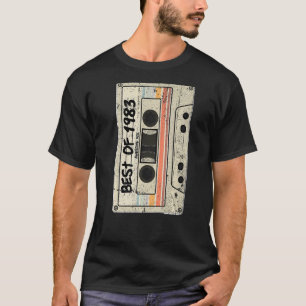 Cassette Tape Retro Birthday Born 1983 Best of 198 T-Shirt