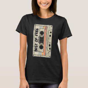 Cassette Tape Retro  Birthday Born 1986  Best of 1 T-Shirt