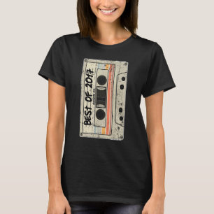 Cassette Tape Retro Birthday Born 2017 Best of 201 T-Shirt