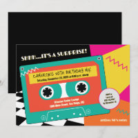 Cassette TAPE Surprise 50th Birthday Retro 80s