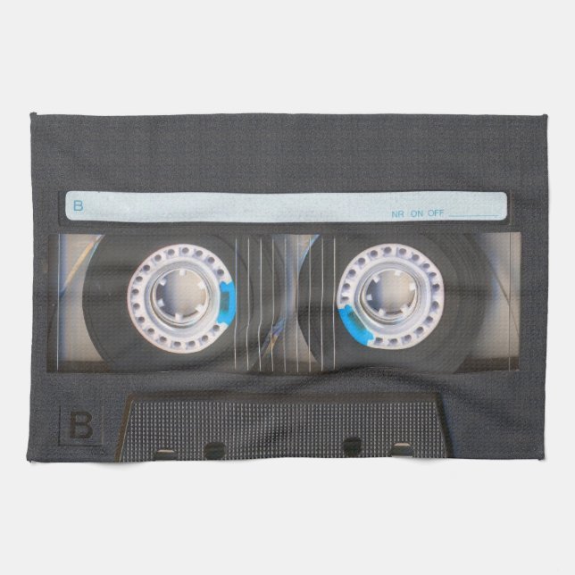 Cassette Tape Tea Towel (Horizontal)