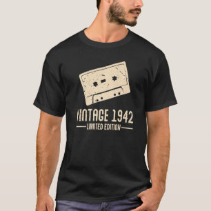 Cassette Tapes 1942 Vintage Retro Birthday 1 T-Shirt
