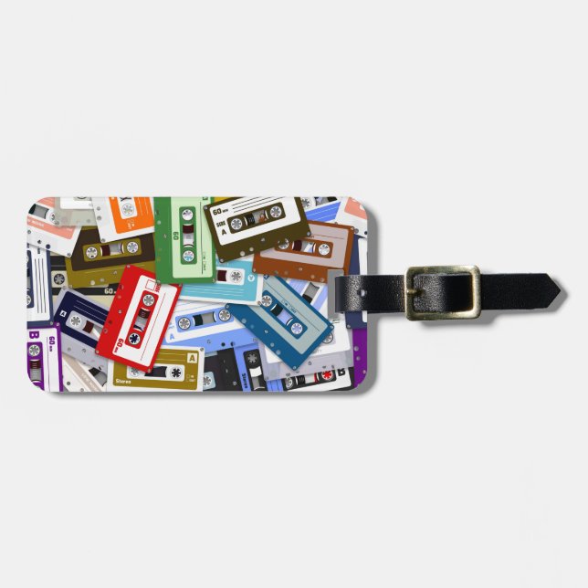 Cassette Tapes Luggage Tag (Front Horizontal)