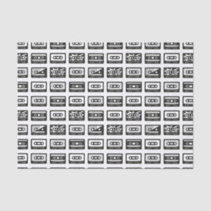 Cassette Tapes Tissue Paper