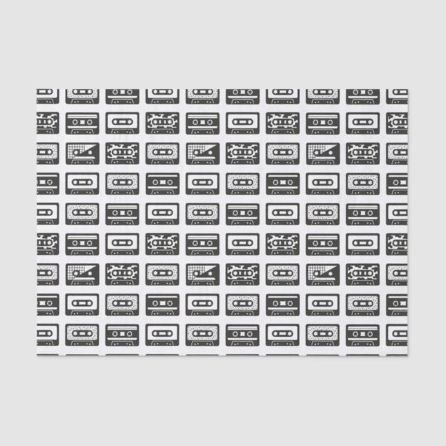 Cassette Tapes Tissue Paper (Front)