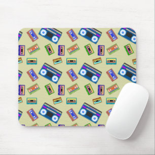 Cassette Tapes Vintage Lover Retro Old Records Mouse Pad