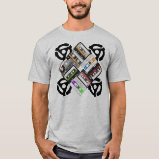 Cassettes And 45 RPM Adaptor T-Shirt