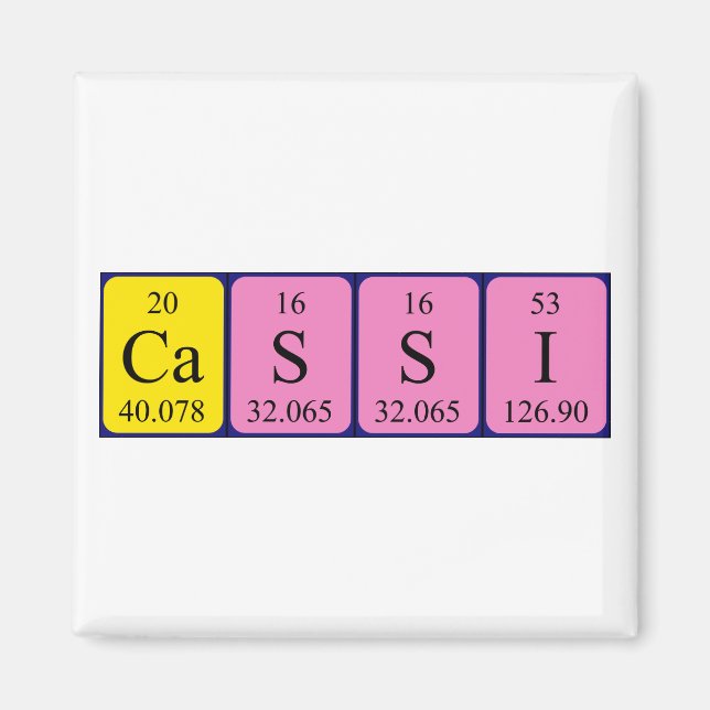 Cassi periodic table name magnet (Front)