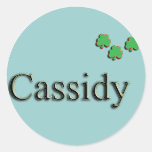 Cassidy Custom Classic Round Sticker