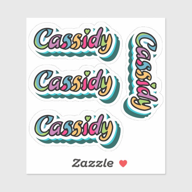 Cassidy Name Stickers (Sheet)