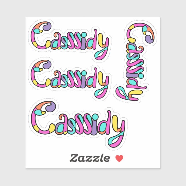 Cassidy Name Stickers (Sheet)