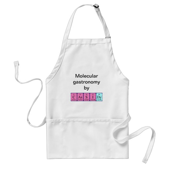 Cassidy periodic table name apron (Front)