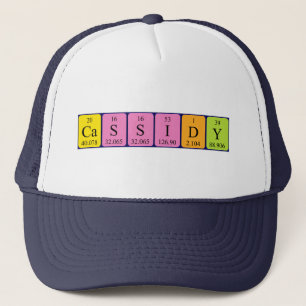 Cassidy periodic table name hat