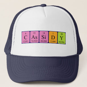 Cassidy periodic table name hat