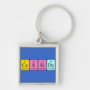 Cassidy periodic table name keyring