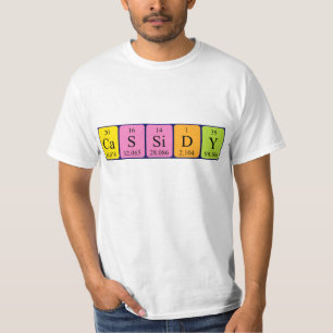 Cassidy periodic table name shirt