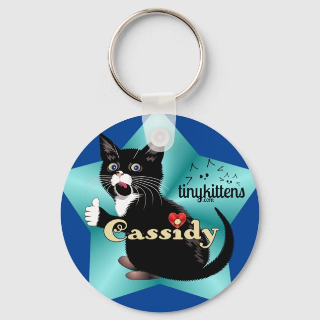 Cassidy TinyKittens Key Ring (Front)