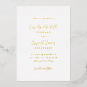 Cassidy Traditional Elegant Wedding Save the Date