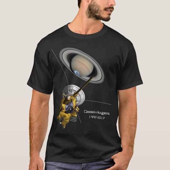 Cassini Huygens Mission to Planet Saturn T-Shirt (Front)