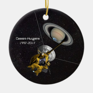 Cassini Huygens Mission to Saturn Ceramic Tree Decoration