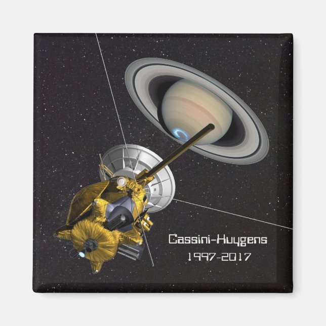 Cassini Huygens Mission to Saturn Magnet (Front)