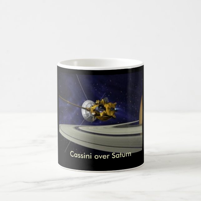Cassini over Saturn Mug (Center)