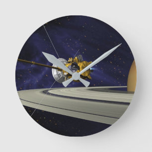 Cassini Saturn Orbit Insertion   Round Clock