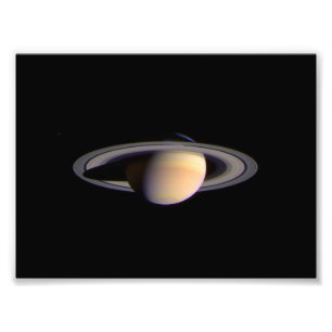 Cassini View of Saturn Space NASA Photo Print