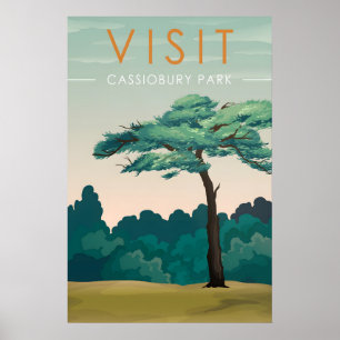 Cassiobury Park Watford Travel Poster