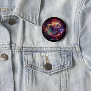 Cassiopeia A In Many Colours 6 Cm Round Badge