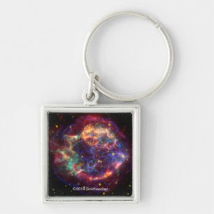 Cassiopeia A In Many Colours Key Ring