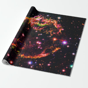 Cassiopeia A Nebula Supernova Remnant Space Photo Wrapping Paper