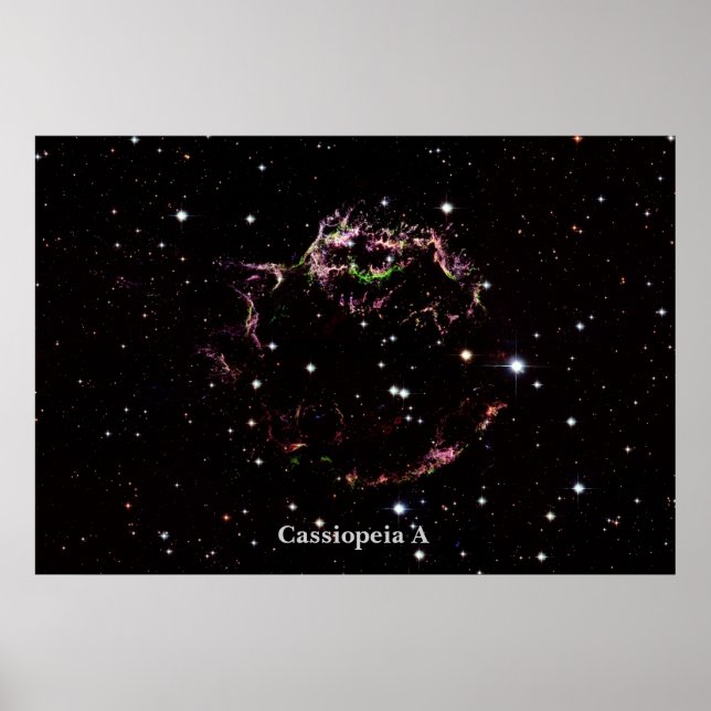 Cassiopeia A Poster (Front)
