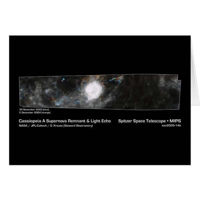 Cassiopeia A Supernova Remnant & Light Echo NASA (Front Horizontal)