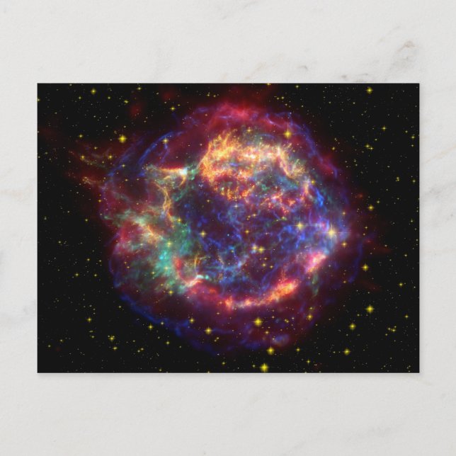 Cassiopeia Galaxy Supernova remnant Postcard (Front)