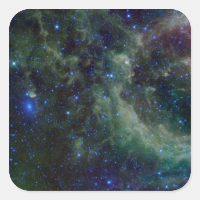 Cassiopeia nebula within the Milky Way Galaxy Square Sticker (Front)