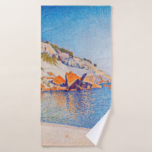 Cassis, Cap Lombard, Opus 196, Signac Bath Towel
