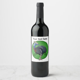 Cassowary Australia Wine Label