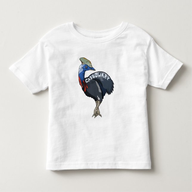 Cassowary Australian Bird Toddler T-Shirt (Front)
