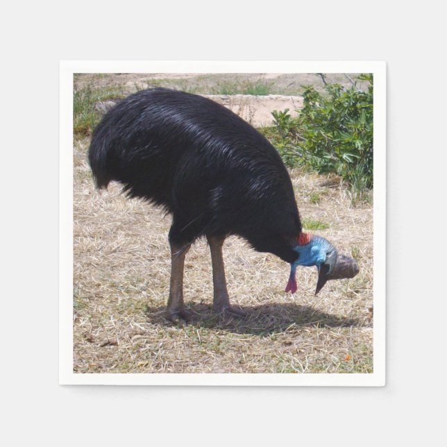 Cassowary Bird Bug Eliminator,   Napkin (Front)