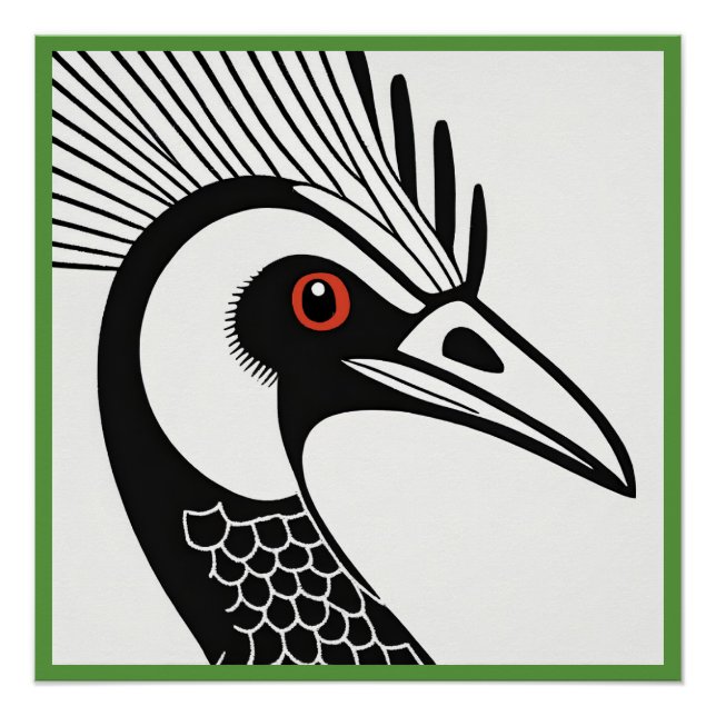 Cassowary Glossy Poster (Front)